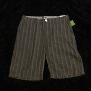 Men’s Grey Checkered Shorts 34W